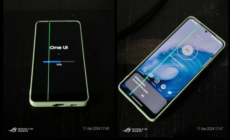 У Samsung Galaxy S21 стали появляться зелёные линии через весь экран - «Новости сети»