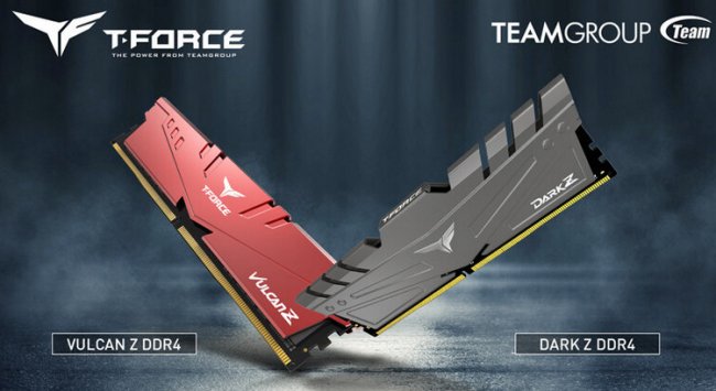 Team Group представила модули памяти DDR4 на 32 Гбайт в сериях T-Force Vulcan Z и Dark Z - «Новости сети»