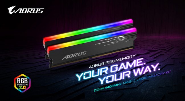 Новые модули DDR4-памяти Aorus RGB работают на частоте 4400 МГц - «Новости сети»