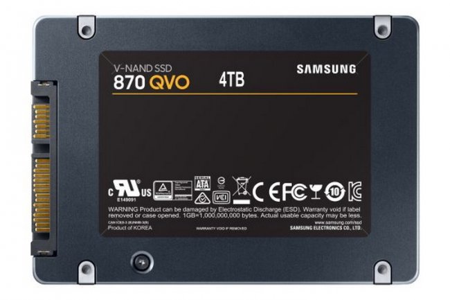 Samsung представила потребительские SSD-накопители 870 QVO объёмом до 8 Тбайт - «Новости сети»