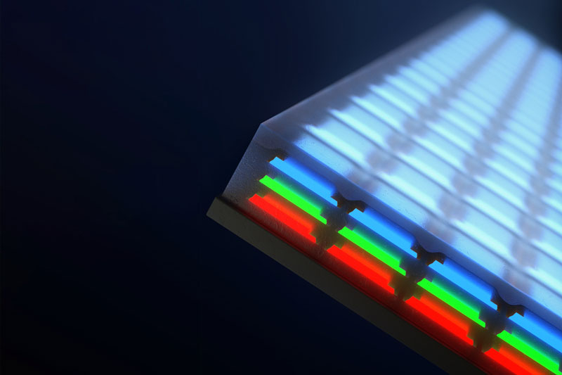 Учёные научились укладывать RGB-субпиксели в стопки — получился экран micro-LED с разрешением 5000 ppi - «Новости сети»