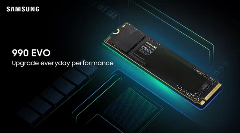Samsung представила 990 Evo — первый в мире SSD, способный работать в режимах PCIe 4.0 x4 или PCIe 5.0 x2 - «Новости сети»