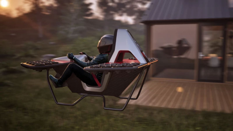 «Гаражная» компания запустила предзаказ на одноместный летающий мотоцикл с предоплатой в $999 - «Новости сети»