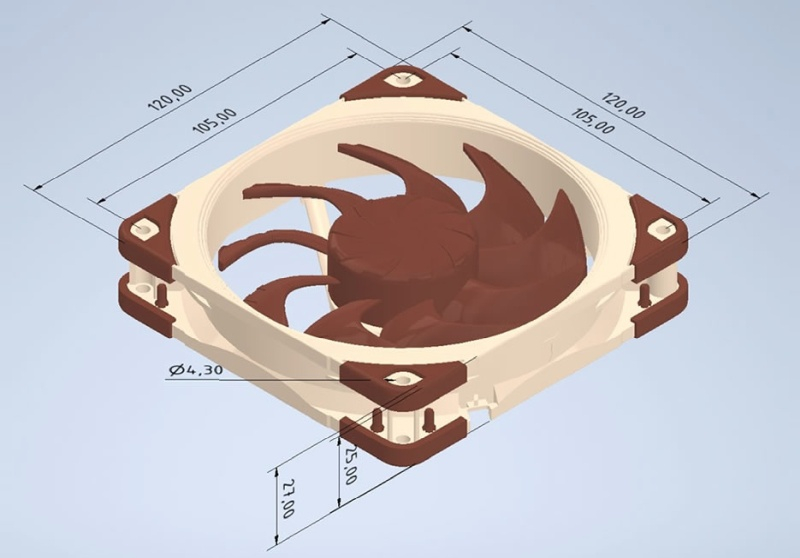Noctua опубликовала 3D-модели своих вентиляторов — но печатать их самостоятельно не разрешила - «Новости сети»