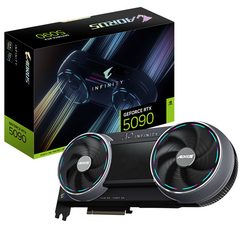 Gigabyte запустила продажи Aorus GeForce RTX 5090 Infinity с необычным дизайном и скрытым вентилятором - «Новости сети»