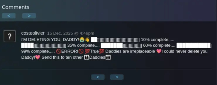 Комментарии в профилях Steam используются для управления малварью - «Новости»